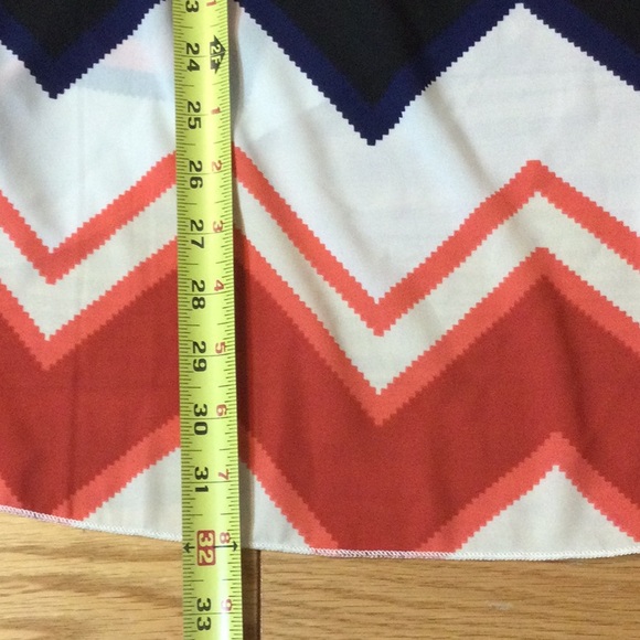 M/L Love Culture chevron blue peach boho kimono jacket - Picture 11 of 14